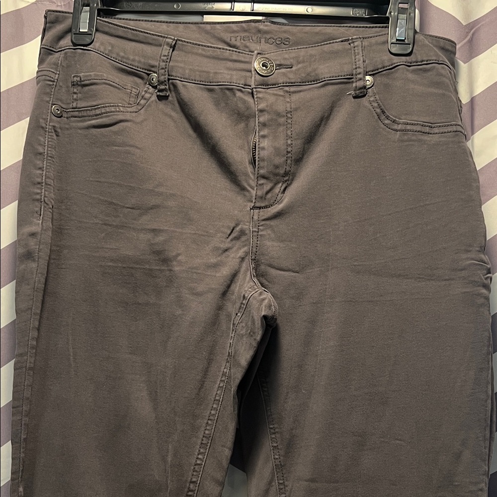 Maurices Charcoal Casual Pants